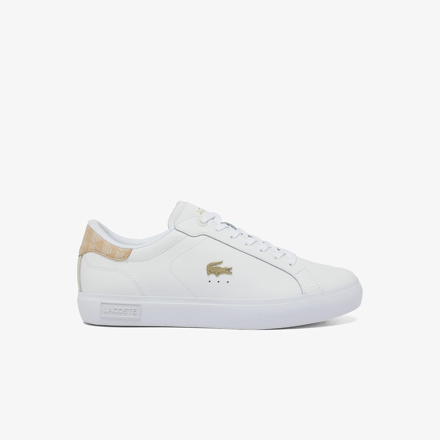image:imageLacoste Womens Powercourt SneakersWhtLt Brw