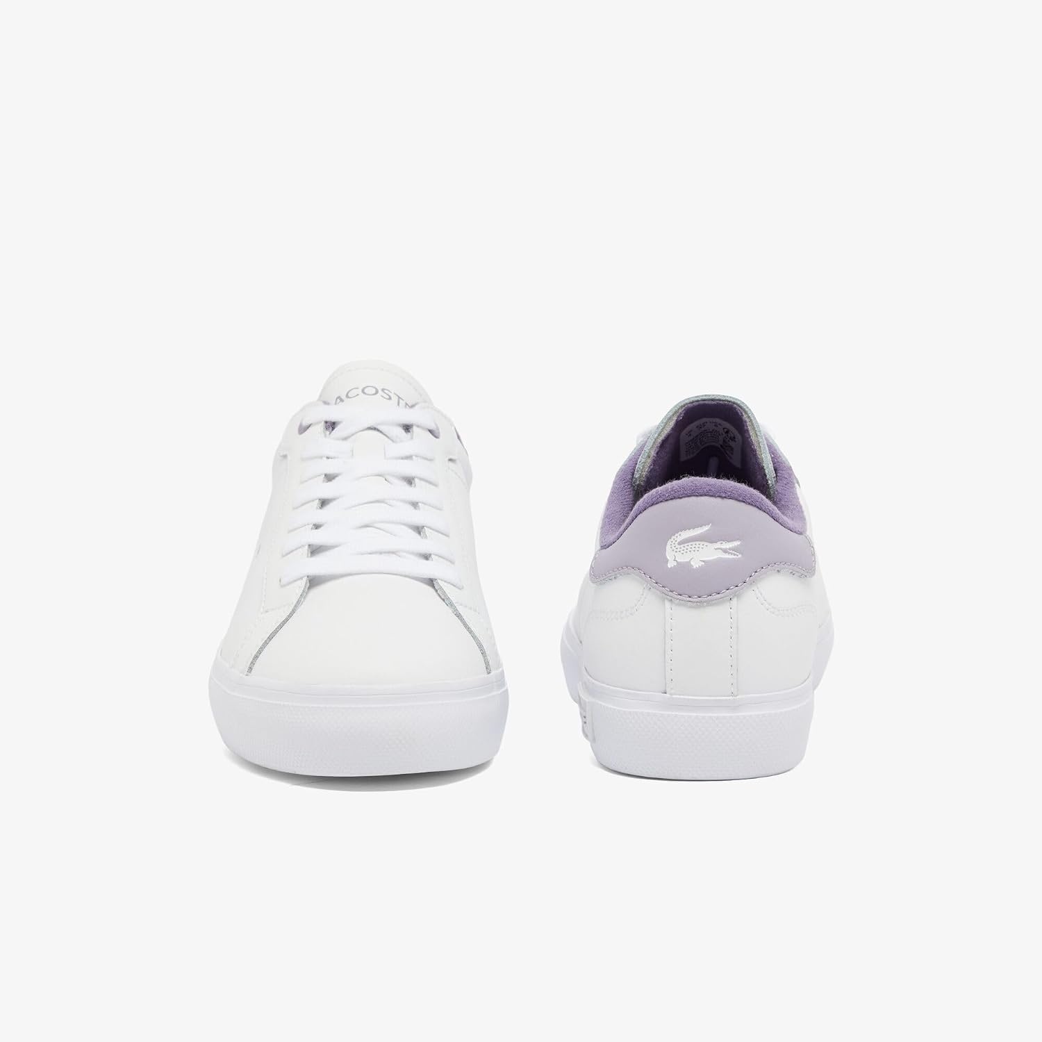 image:imageLacoste Womens Powercourt SneakersWhtLt Purp