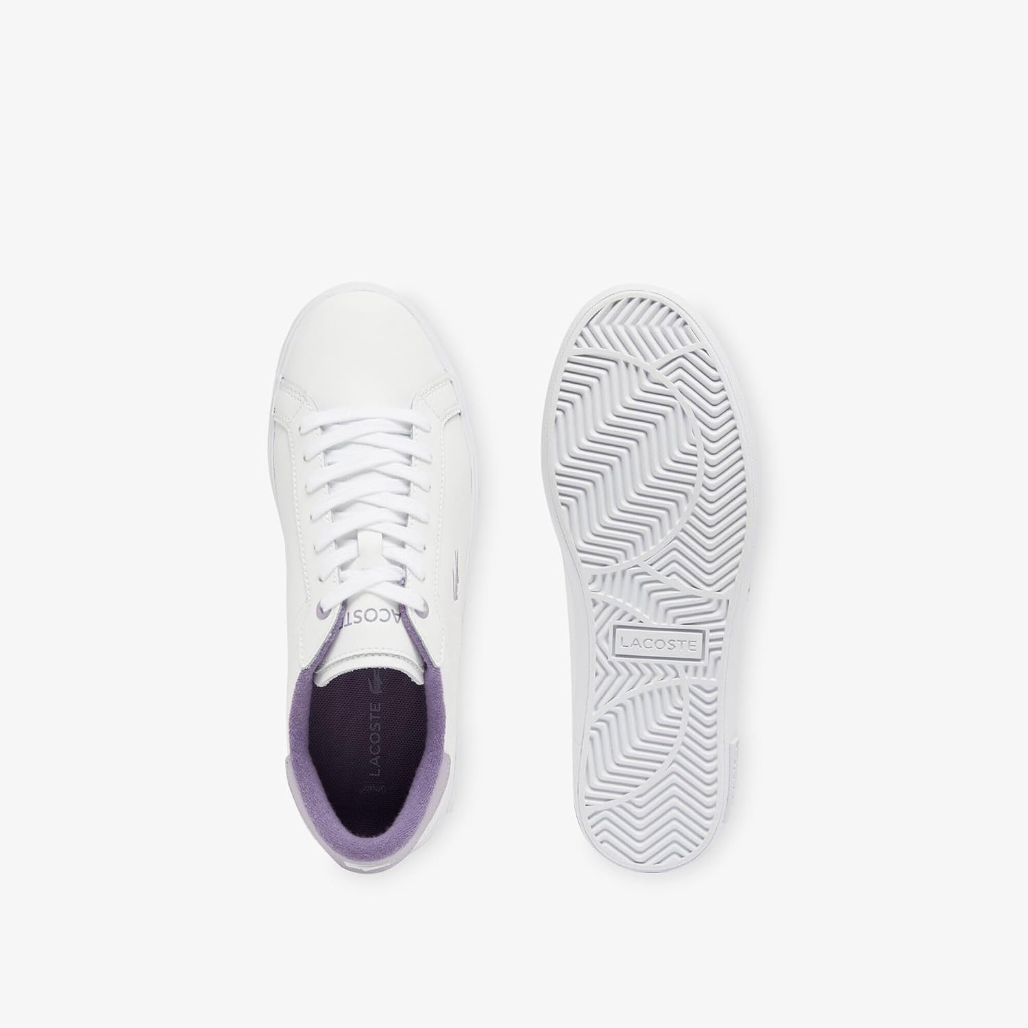image:imageLacoste Womens Powercourt SneakersWhtLt Purp