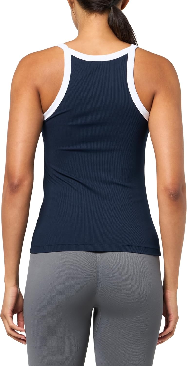 image:imageLacoste Womens Rib Sport Tank TopNavy BlueWhite