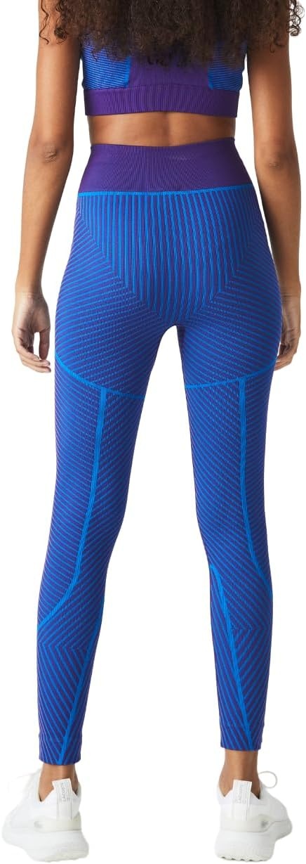 image:imageLacoste Womens Sport Contrast Striped Seamless LeggingsSamuiMarina