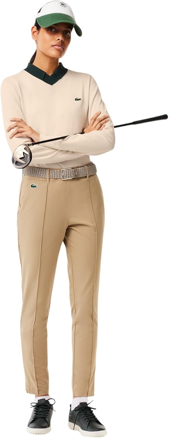 image:imageLacoste Womens Sport Cotton Pima Technical Knit Golf SweaterLaplandForest Green