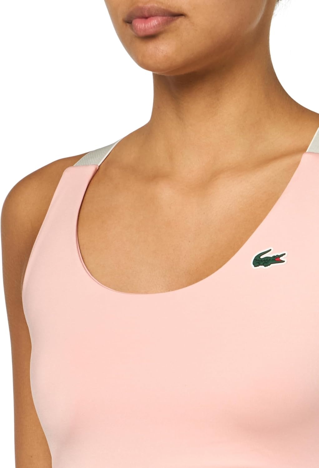 image:imageLacoste Womens Sport Cross Strap Sports BraWaterlilyBlackFlour