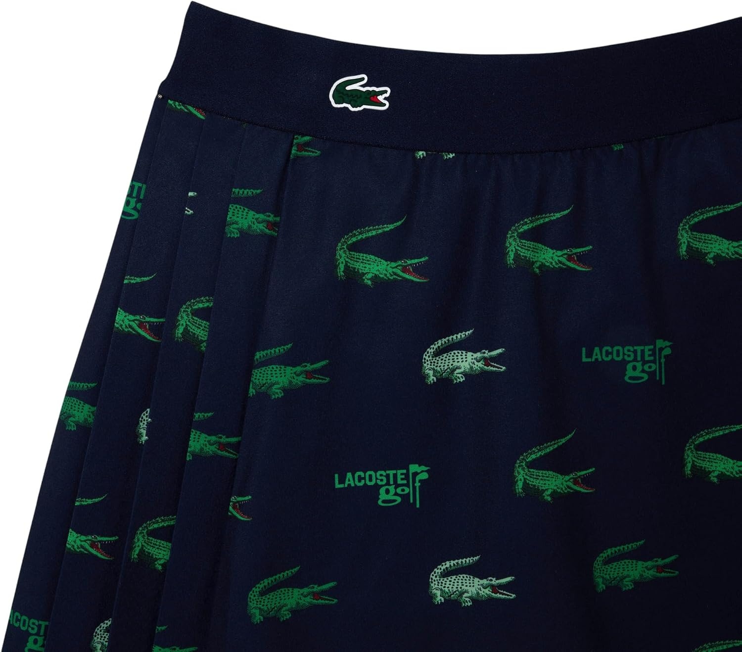 image:imageLacoste Womens Sport Golf Print Skirt with Builtin ShortsNavy BlueLiamone