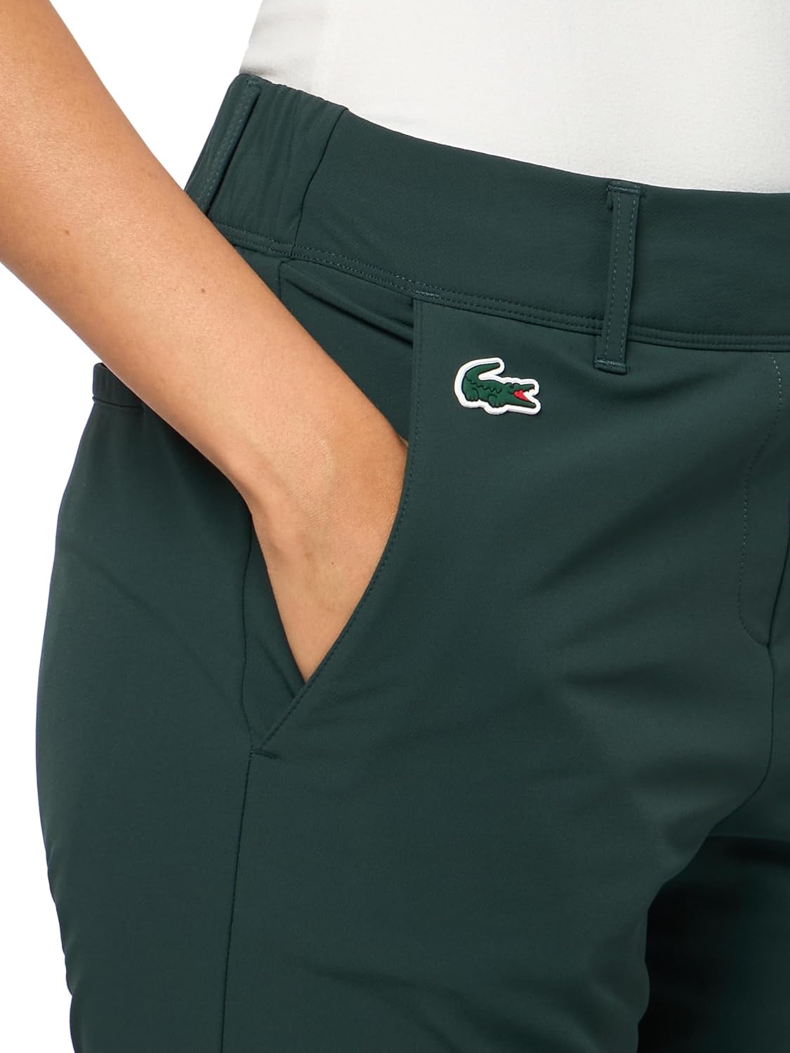 image:imageLacoste Womens Sport Golf Stretch Twill PantsForest Green