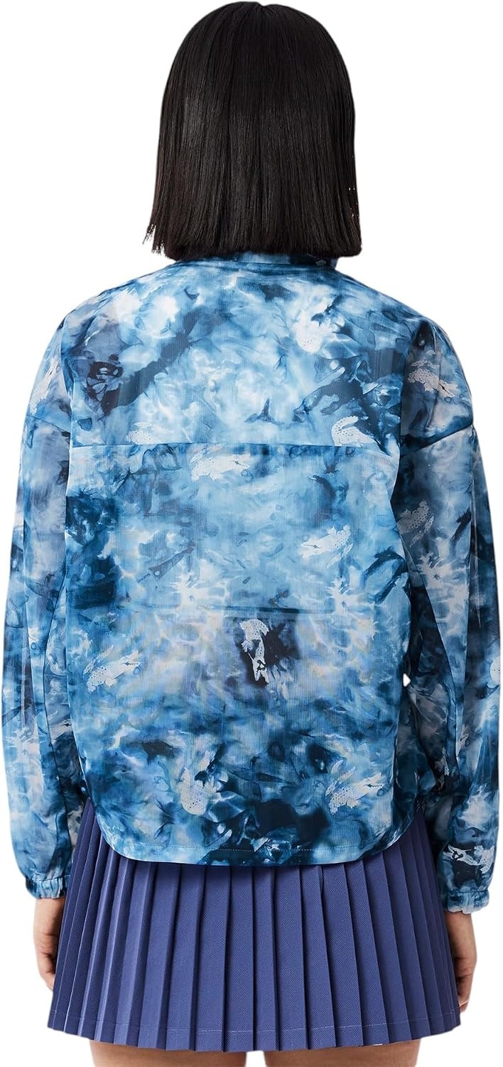 image:imageLacoste Womens Sport Lightweight Crocodile Print Tennis JacketPrimeroseCosmic
