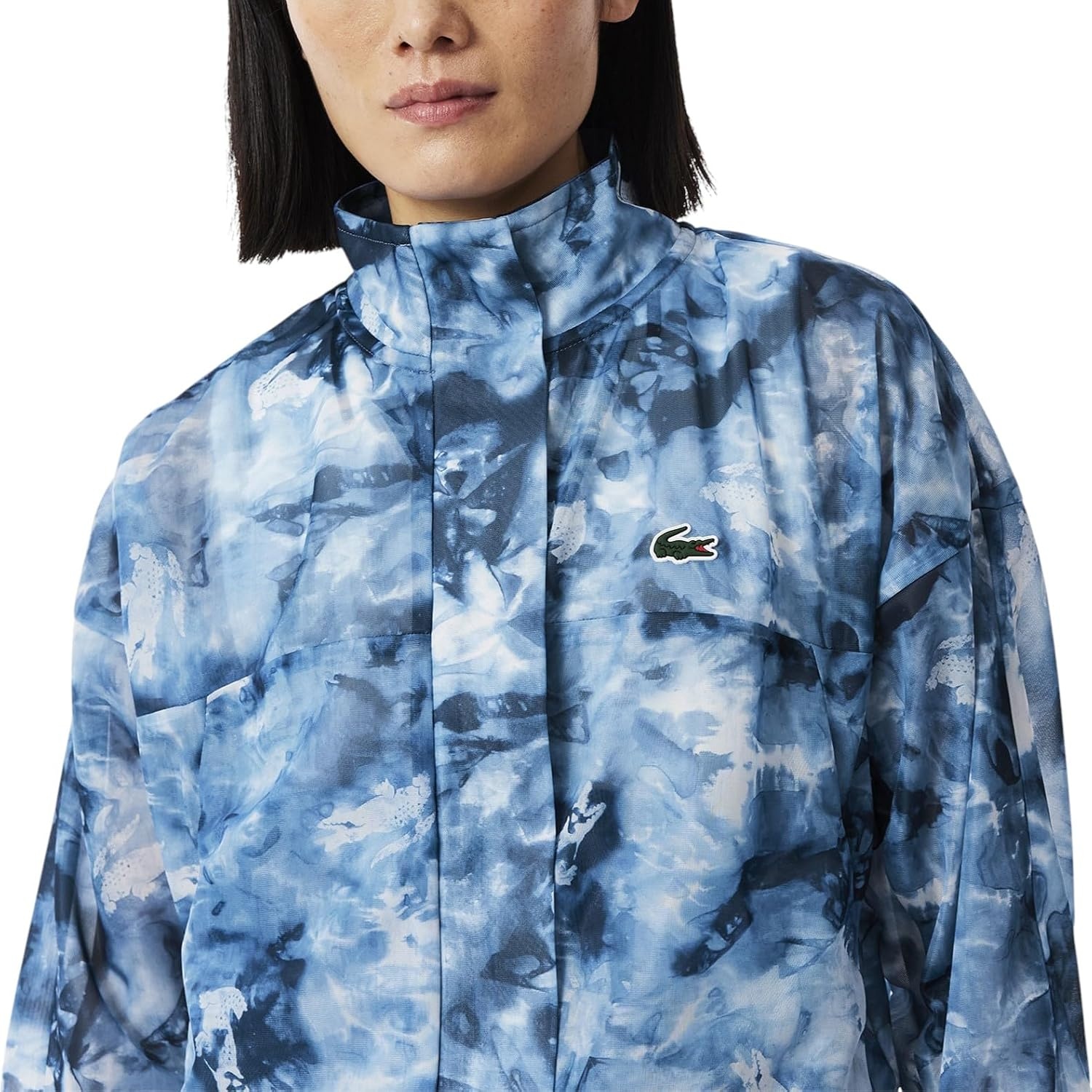 image:imageLacoste Womens Sport Lightweight Crocodile Print Tennis JacketPrimeroseCosmic