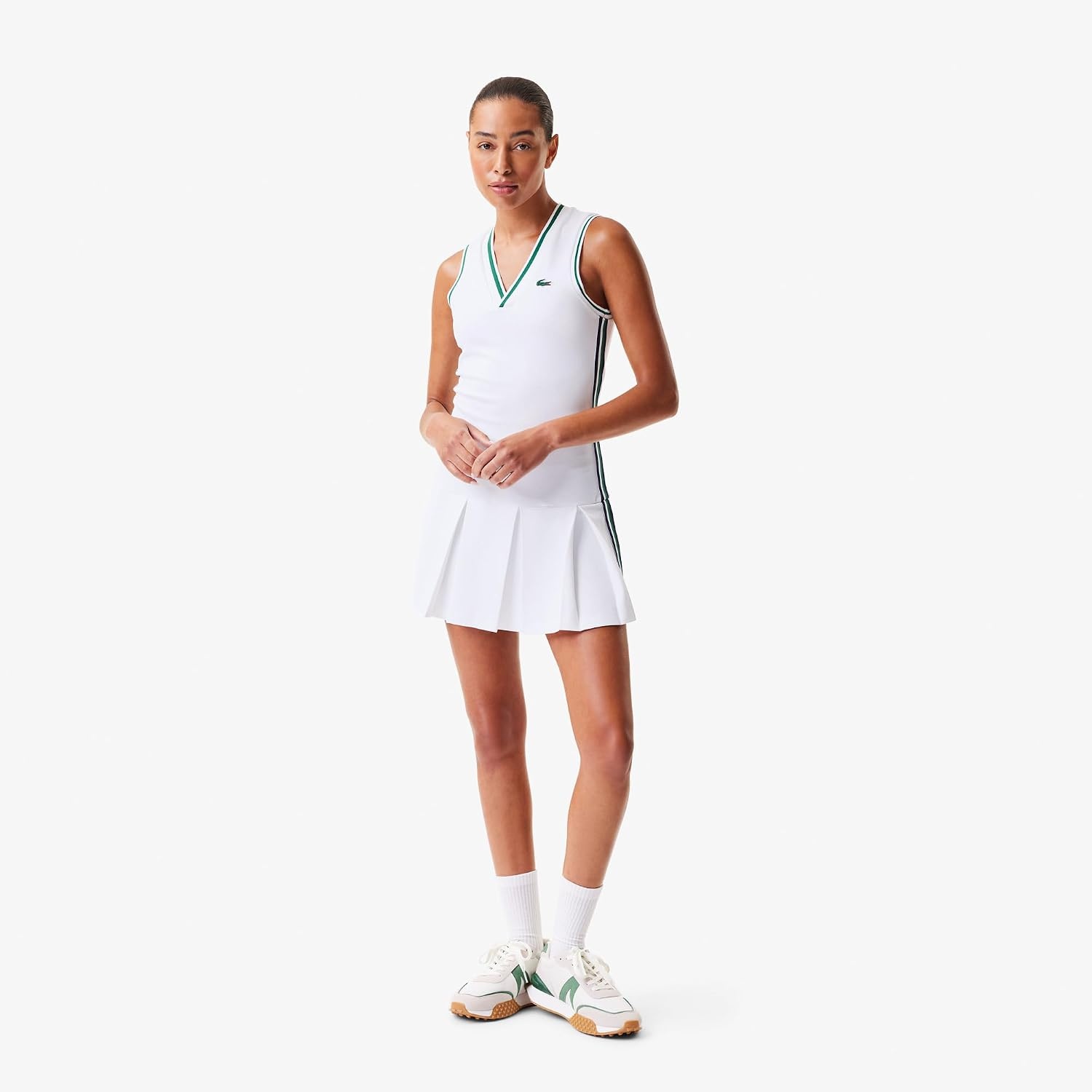 image:imageLacoste Womens Sport Piqu Tennis Dress with Removable LinerNavy BlueNavy Blue