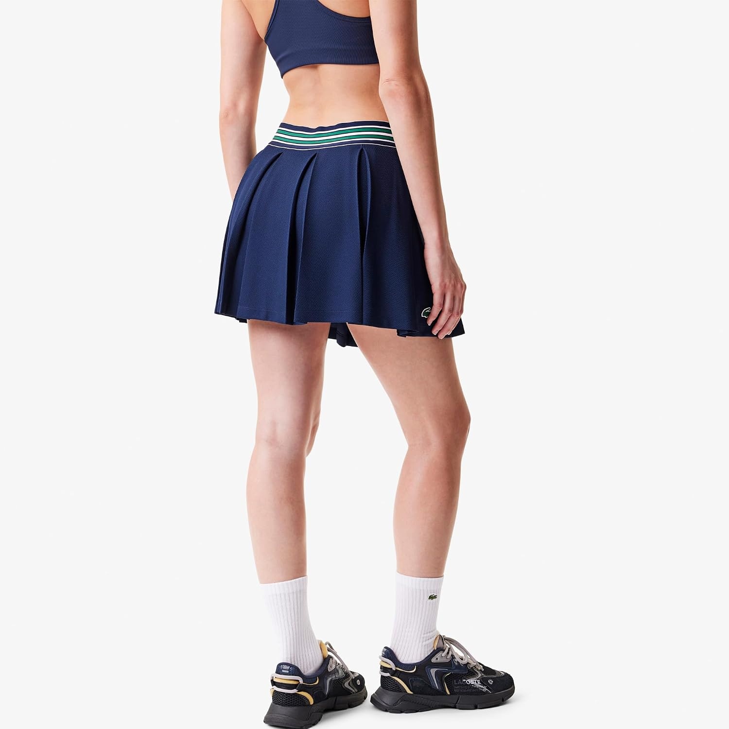 image:imageLacoste Womens Sport Piqu Tennis Skirt with LinerNavy BlueNavy Blue