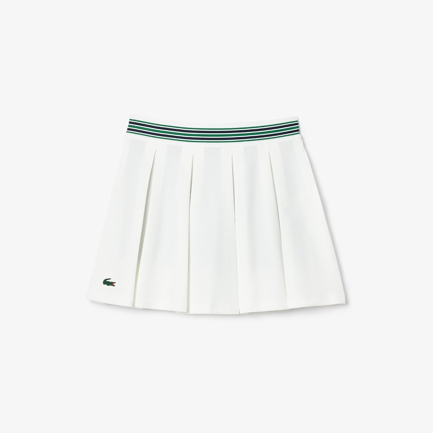 image:imageLacoste Womens Sport Piqu Tennis Skirt with LinerWhiteGreen