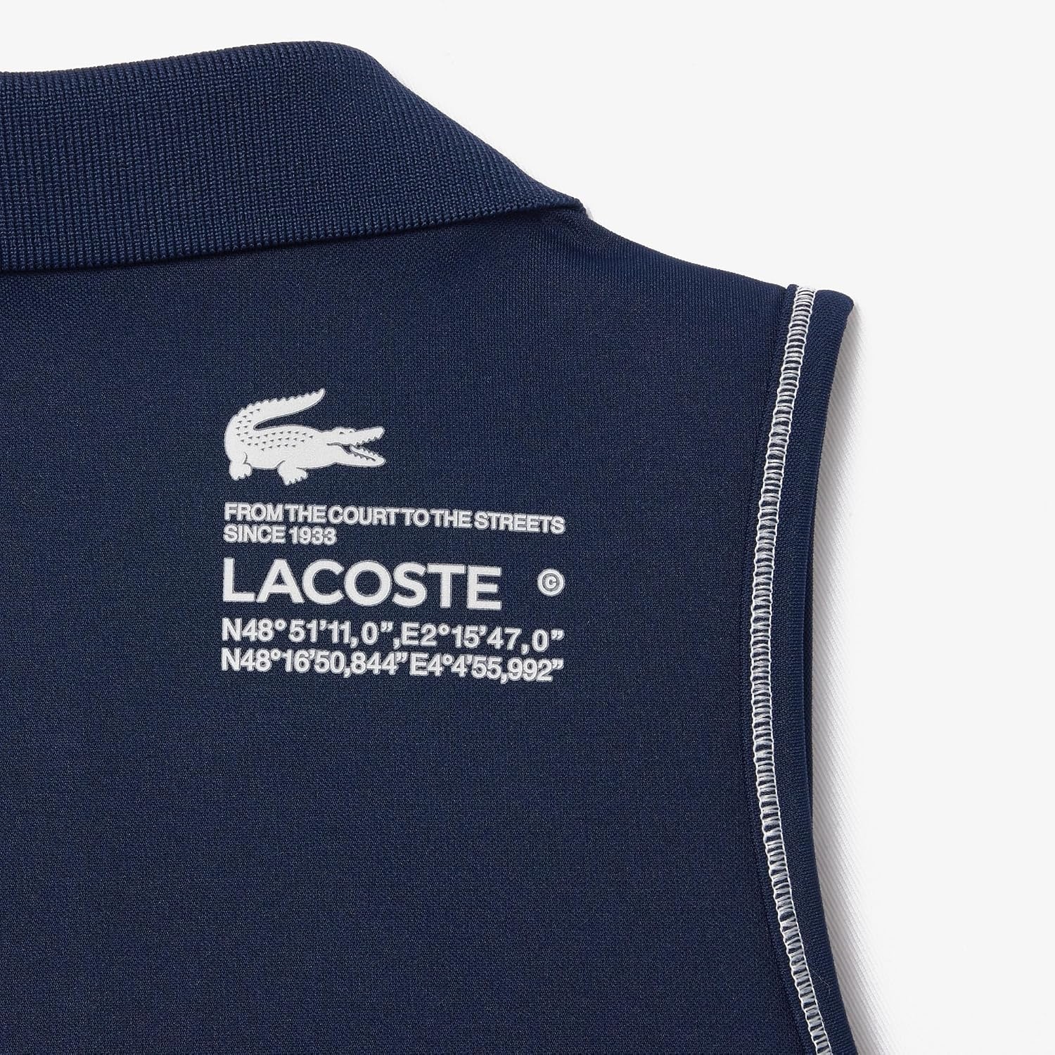 image:imageLacoste Womens Sport Polo Style Stretch Sport BraletteNavy Blue