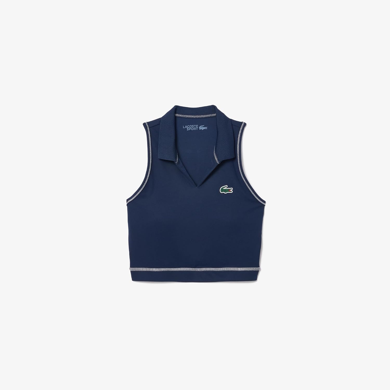 image:imageLacoste Womens Sport Polo Style Stretch Sport BraletteNavy Blue