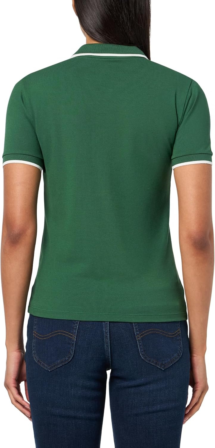 image:imageLacoste Womens Sport Regular Fit Tennis Heat Regulating Polo ShirtGreenFlour
