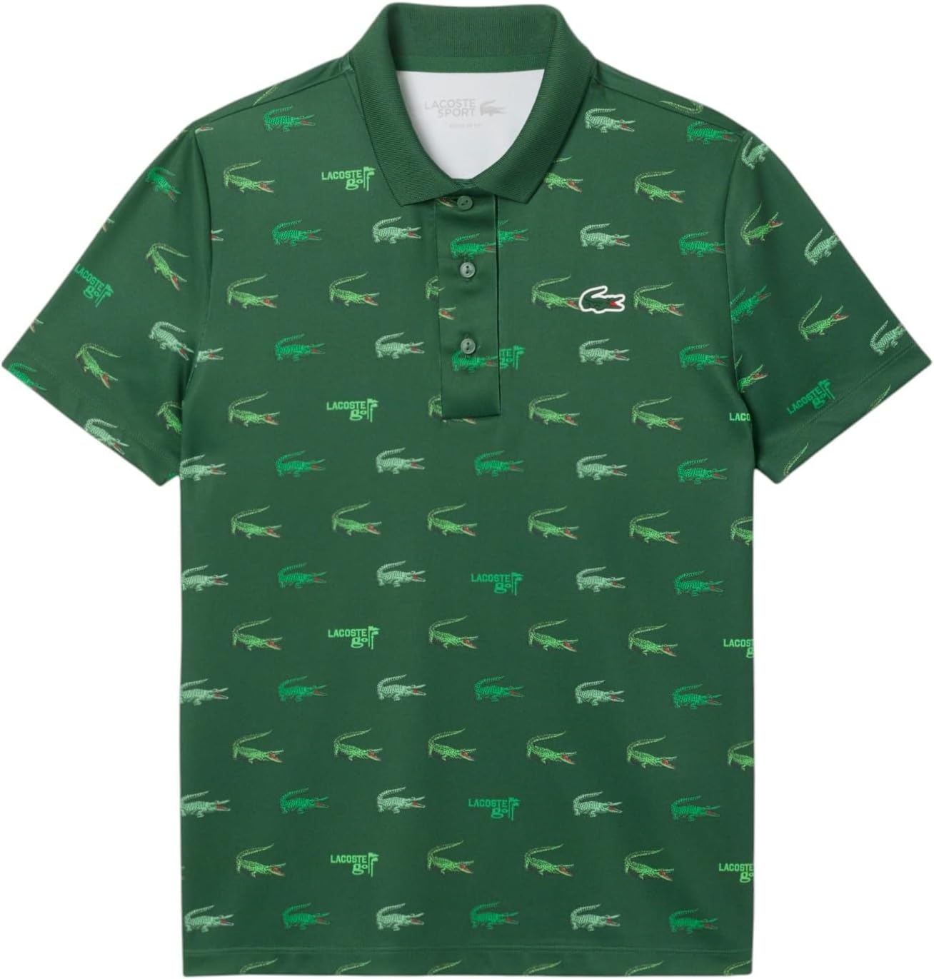 image:imageLacoste Womens Sport Regular Fit Uv Protect Golf Polo ShirtGreen