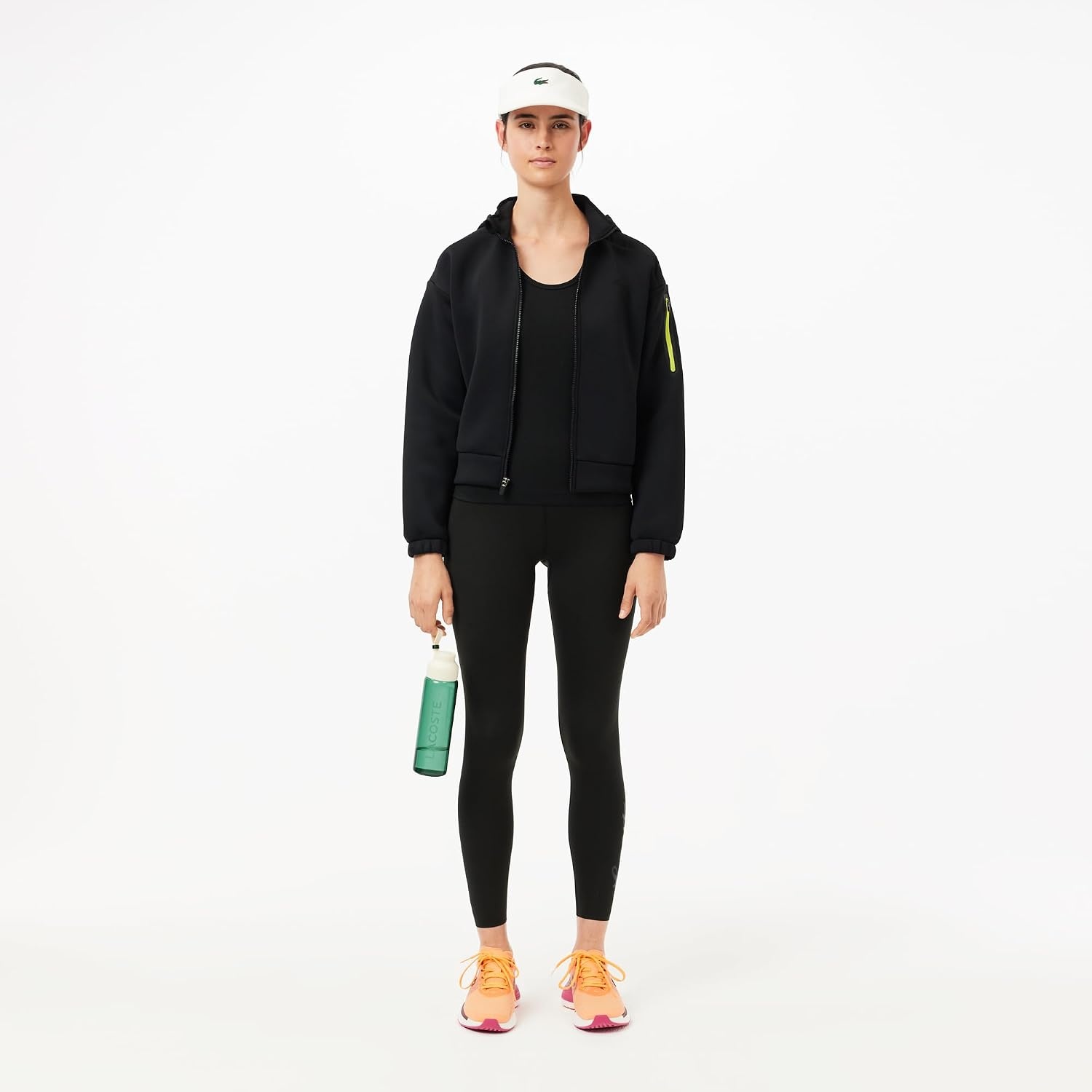 image:imageLacoste Womens Sport Removable Sport HoodieBlack