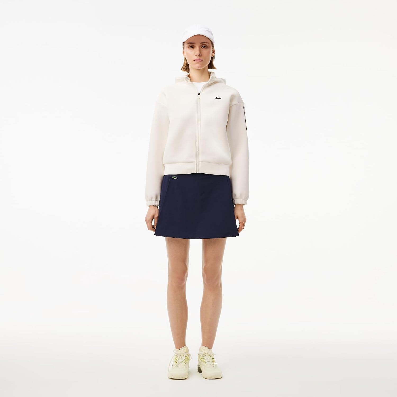 image:imageLacoste Womens Sport Removable Sport HoodieFlour