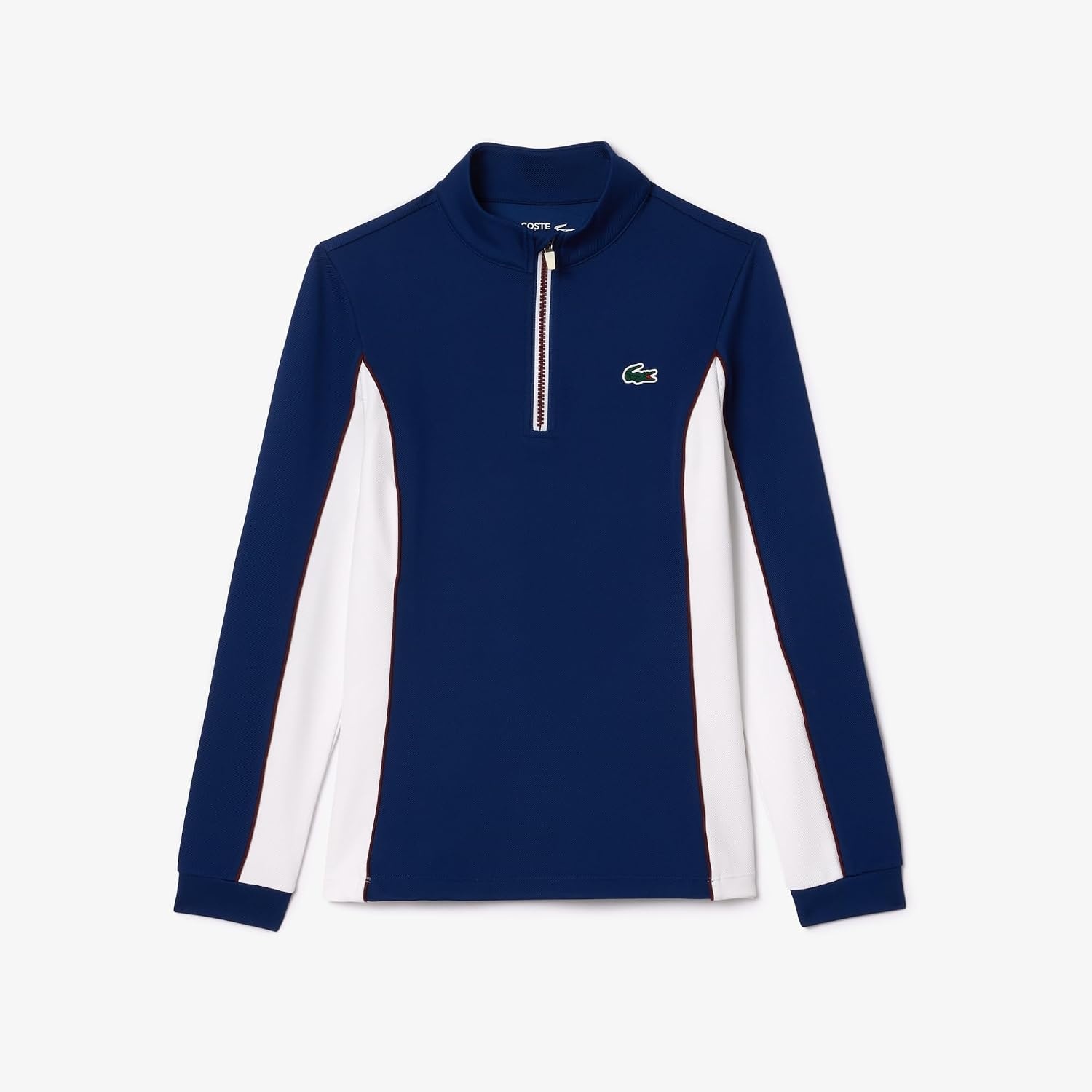 image:imageLacoste Womens Sport Slim Fit Tennis Layering SweatshirtMethylene BlueWhite