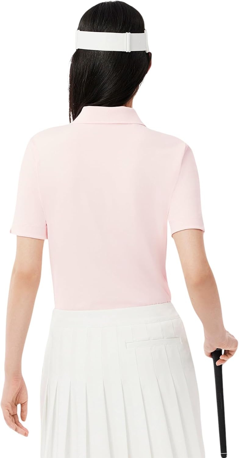 image:imageLacoste Womens Sport Slim Fit UV Protect Stretch Golf Polo ShirtFlamingoFlamingo