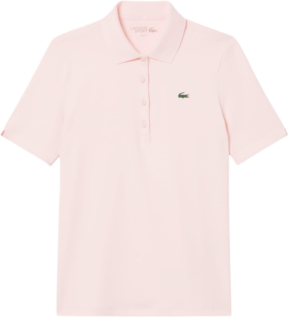 image:imageLacoste Womens Sport Slim Fit UV Protect Stretch Golf Polo ShirtFlamingoFlamingo