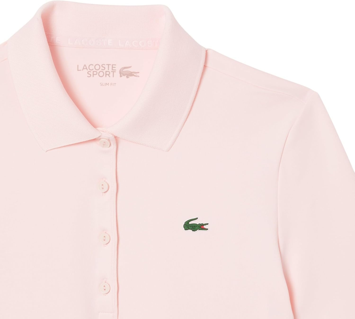 image:imageLacoste Womens Sport Slim Fit UV Protect Stretch Golf Polo ShirtFlamingoFlamingo