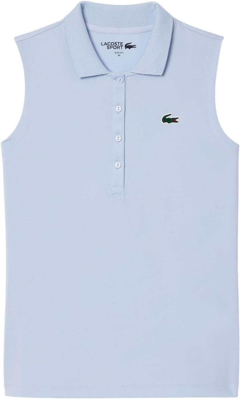 image:imageLacoste Womens Sport Slim Fit UV Protect Stretch Golf Polo ShirtPhoenix Blue