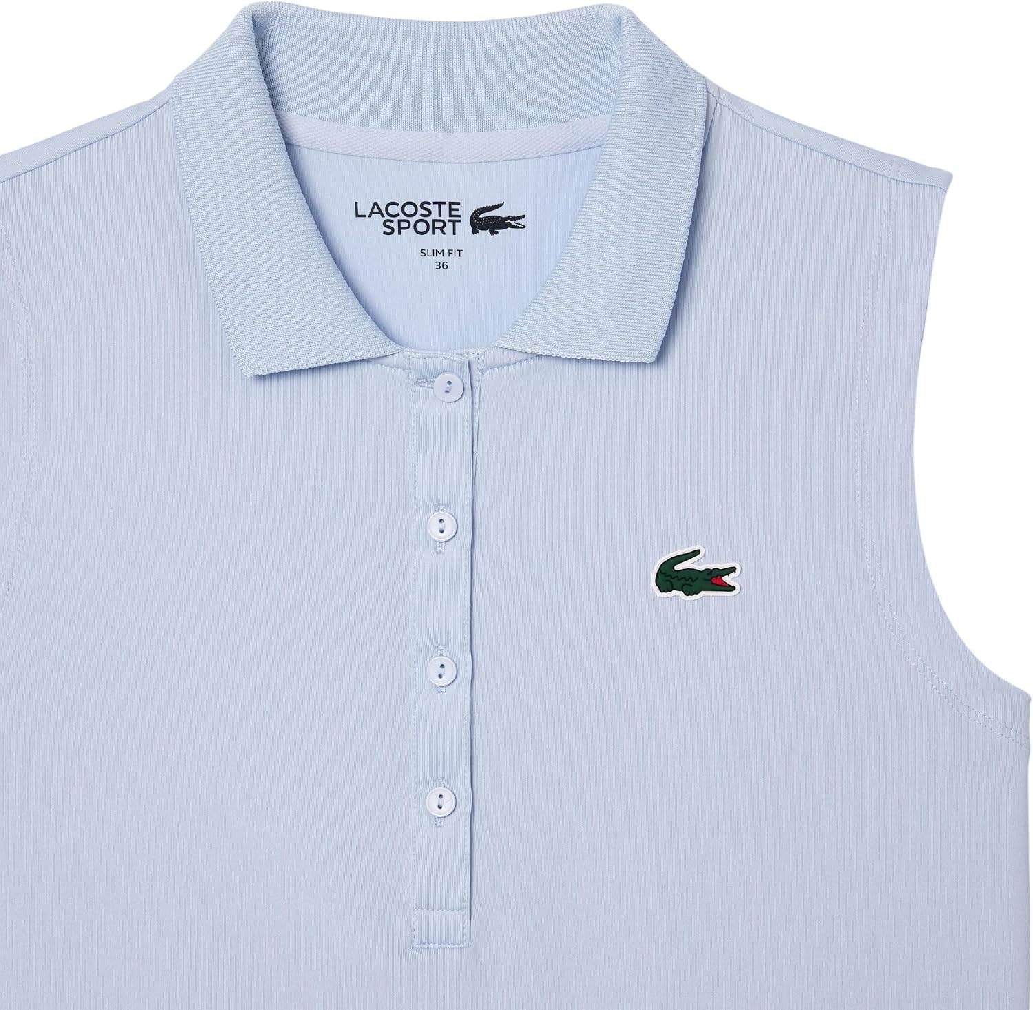 image:imageLacoste Womens Sport Slim Fit UV Protect Stretch Golf Polo ShirtPhoenix Blue