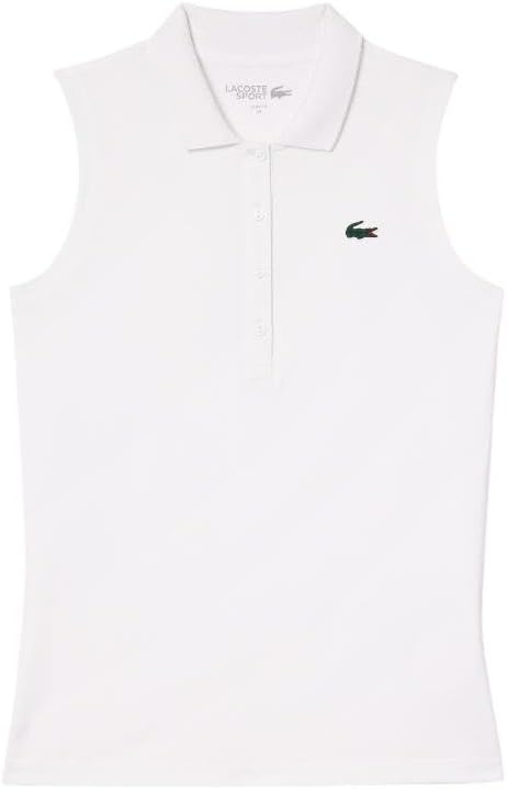 image:imageLacoste Womens Sport Slim Fit UV Protect Stretch Golf Polo ShirtWhite