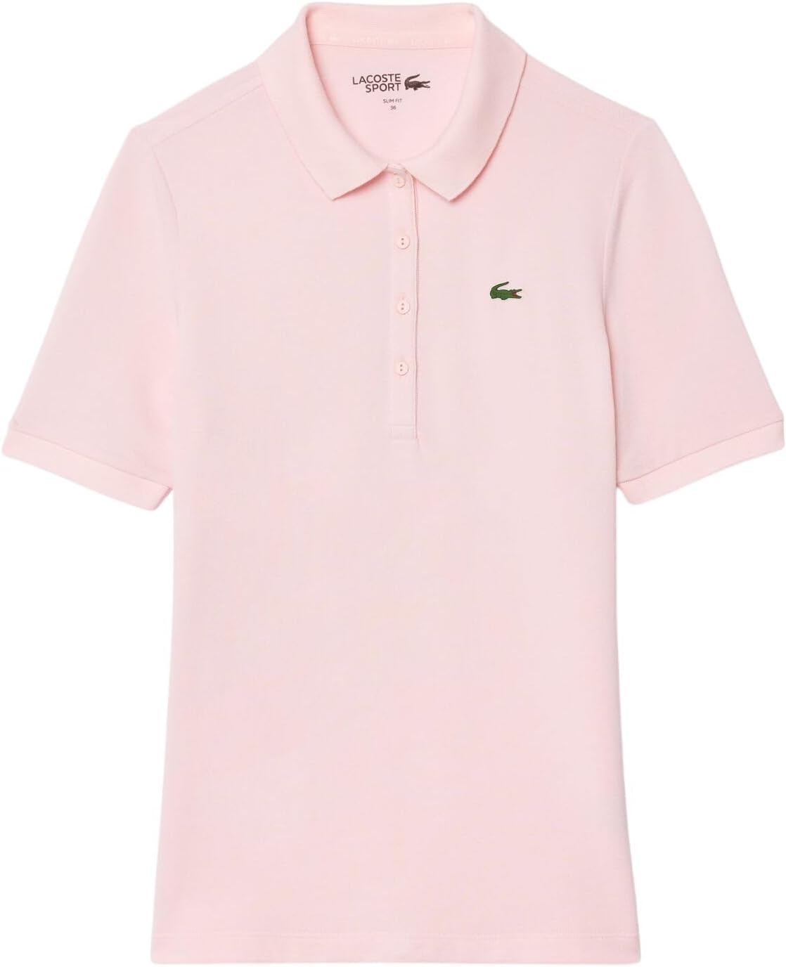 image:imageLacoste Womens Sport Slim Fit Ultra Dry Stretch Golf Polo ShirtFlamingoFlamingo