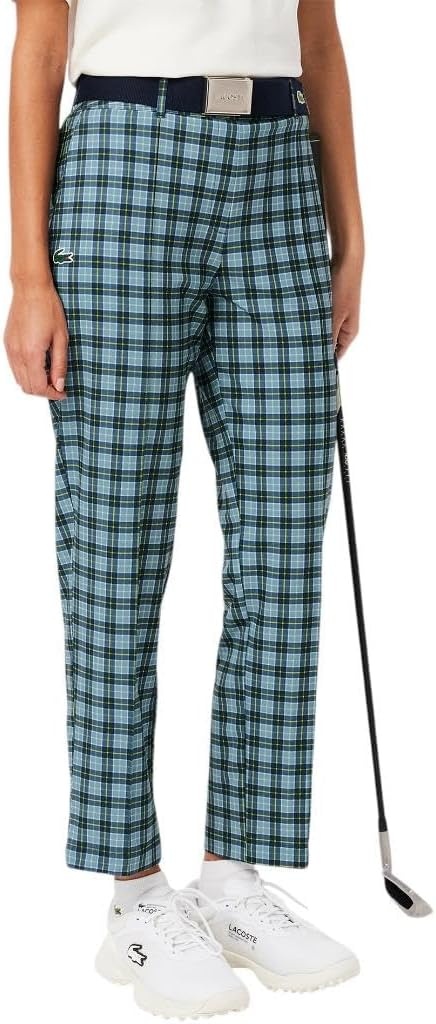 image:imageLacoste Womens Sport Slim Fit Uv Protect Stretch Golf PantsDusty BlueNavy Blue