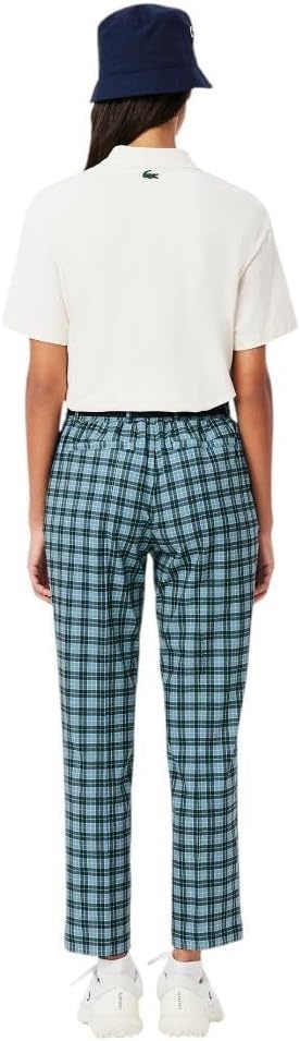 image:imageLacoste Womens Sport Slim Fit Uv Protect Stretch Golf PantsDusty BlueNavy Blue