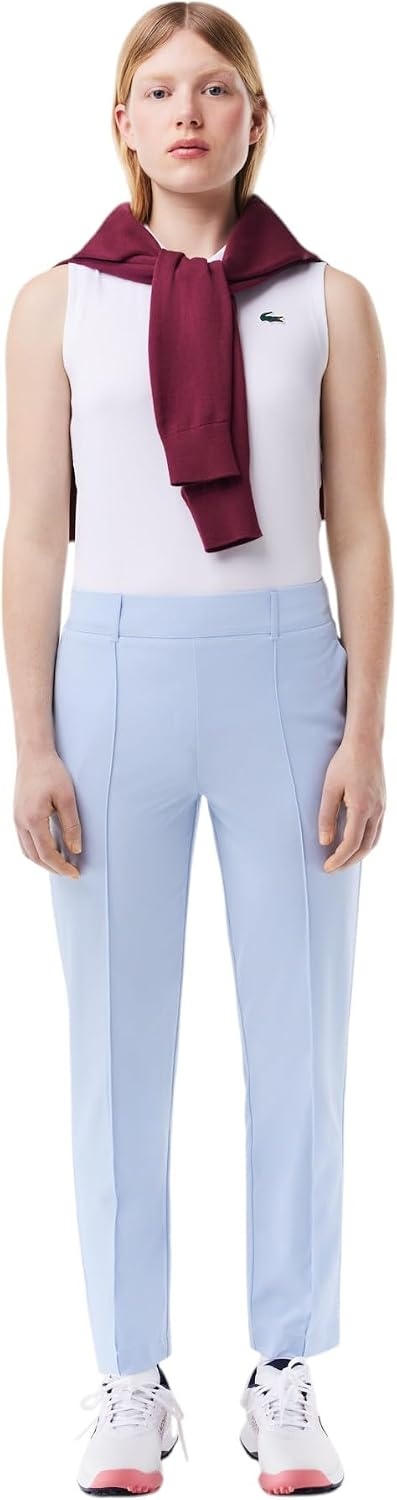 image:imageLacoste Womens Sport Slim Fit Uv Protect Stretch Golf PantsPhoenix Blue