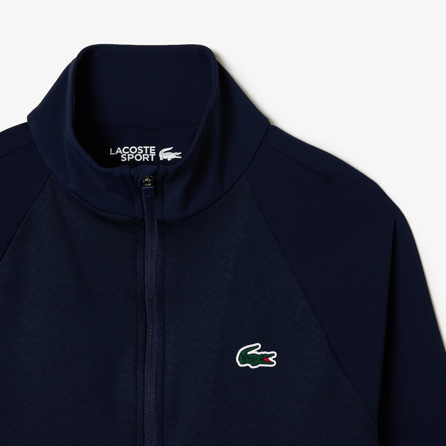 image:imageLacoste Womens Sport Slim Fit Zipup Golf Layering JacketNavy BlueNavy Blue