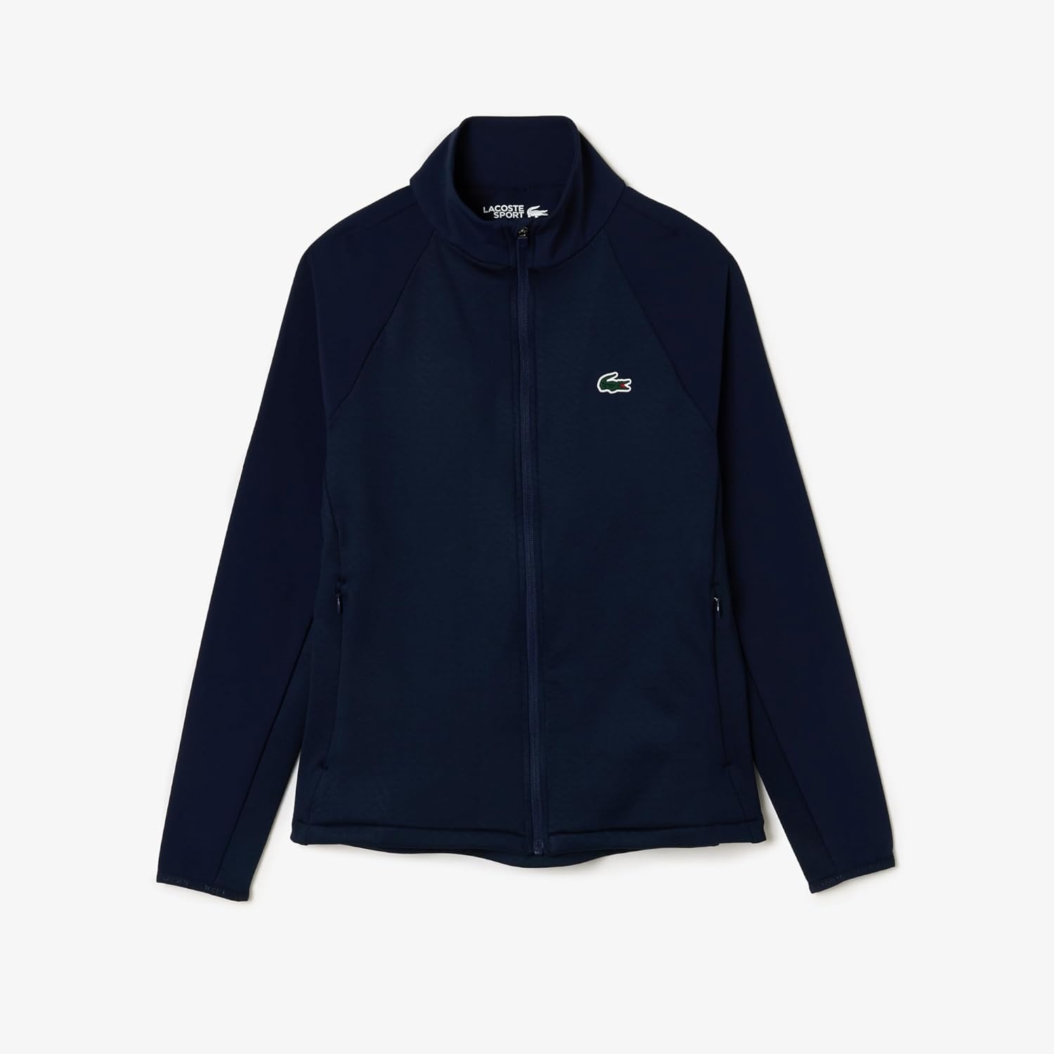 image:imageLacoste Womens Sport Slim Fit Zipup Golf Layering JacketNavy BlueNavy Blue
