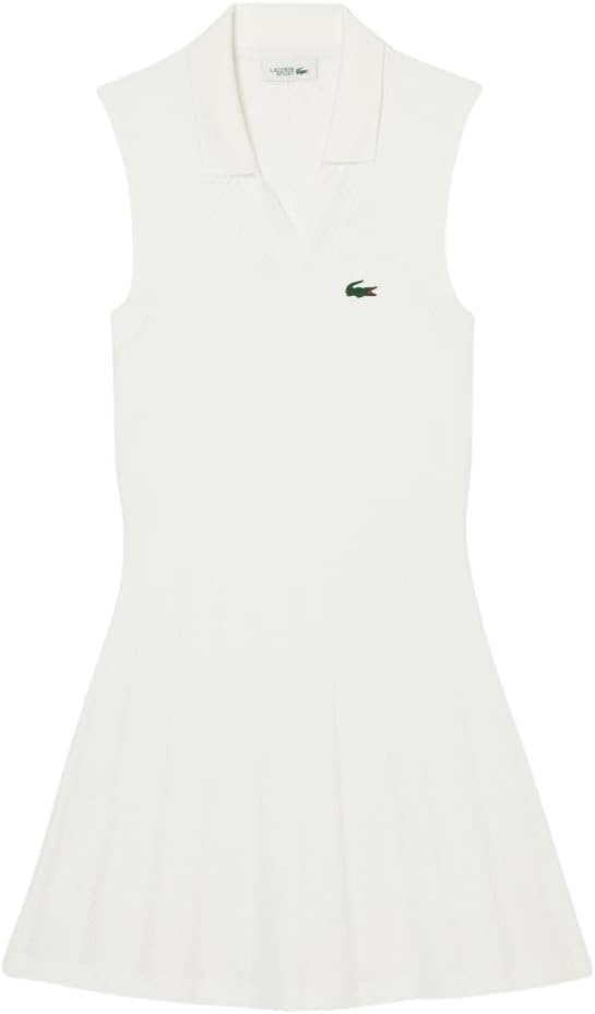 image:imageLacoste Womens Sport Stretch Tennis Dress and ShortsWhiteGreen