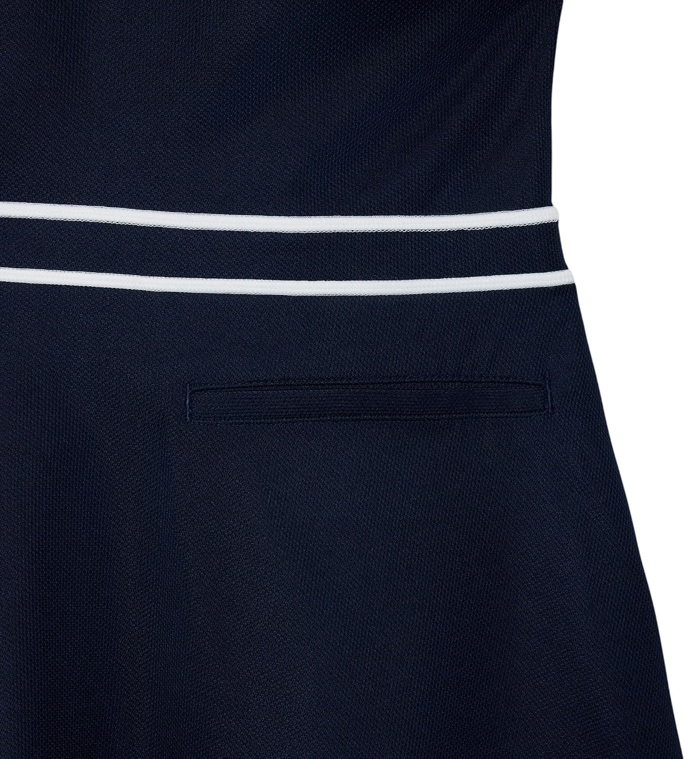 image:imageLacoste Womens Sport Ultra Dry Heritage Trim Golf DressNavy BlueWhiteNavy Blue