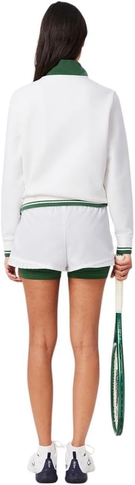 image:imageLacoste Womens Sport Ultra Dry Lined Tennis ShortsWhiteGreen
