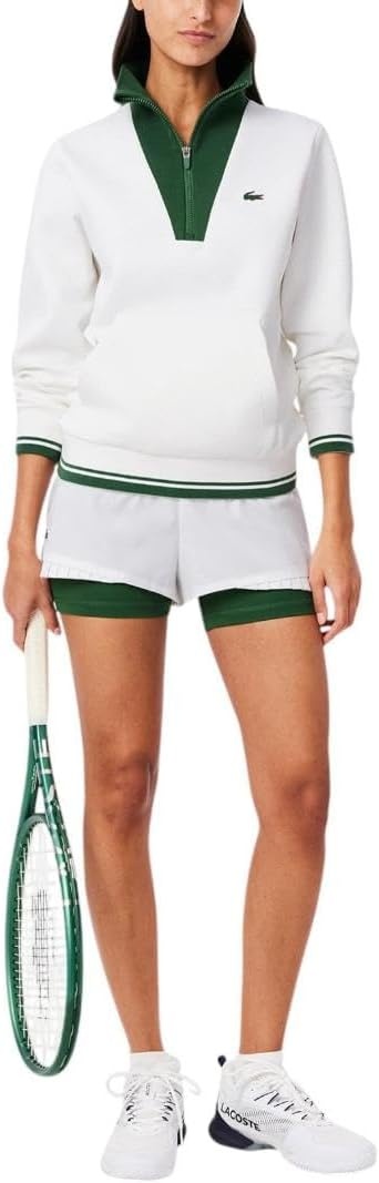 image:imageLacoste Womens Sport Ultra Dry Lined Tennis ShortsWhiteGreen