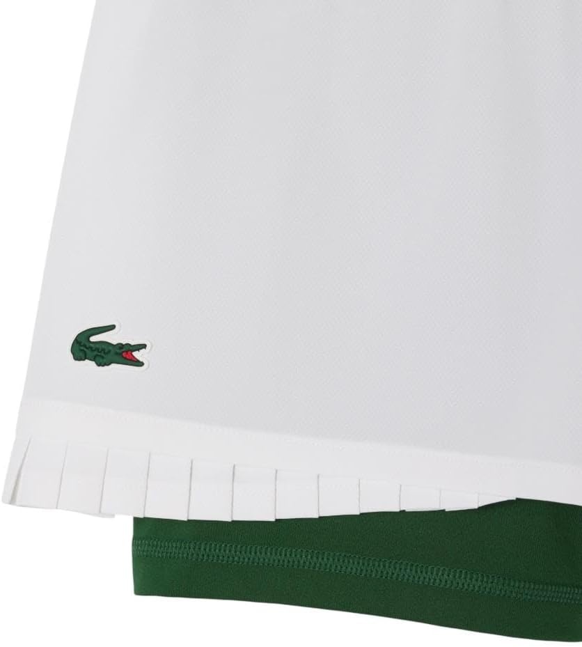 image:imageLacoste Womens Sport Ultra Dry Lined Tennis ShortsWhiteGreen