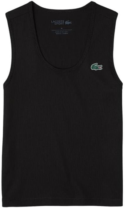 image:imageLacoste Womens Sport Ultra Dry Rib Knit Sport Tank TopBlack