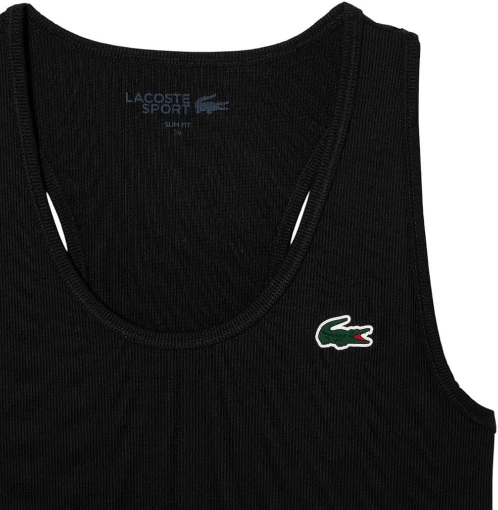 image:imageLacoste Womens Sport Ultra Dry Rib Knit Sport Tank TopBlack
