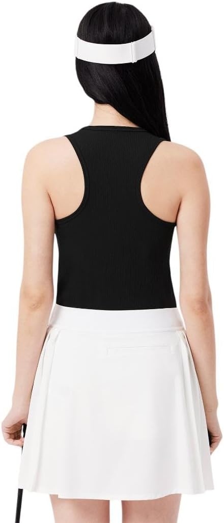 image:imageLacoste Womens Sport Ultra Dry Rib Knit Sport Tank TopBlack