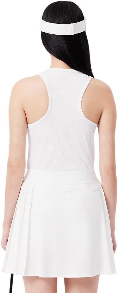 image:imageLacoste Womens Sport Ultra Dry Rib Knit Sport Tank TopWhite