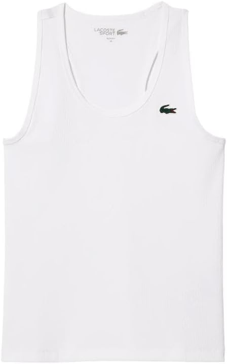 image:imageLacoste Womens Sport Ultra Dry Rib Knit Sport Tank TopWhite