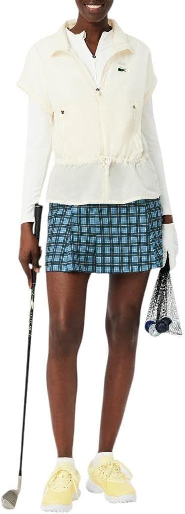 image:imageLacoste Womens Sport Ultra Dry Stretch Golf Skirt with LinerLimestoneNavy Blue