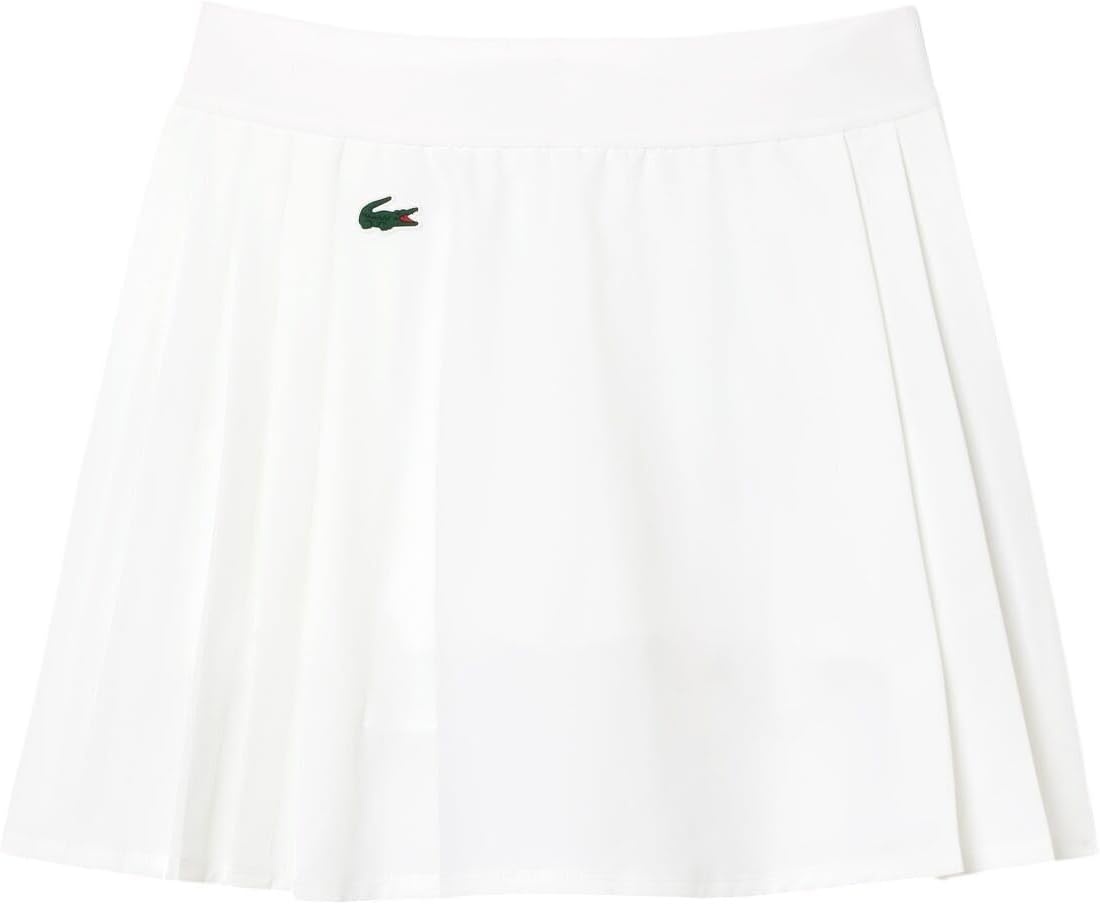 image:imageLacoste Womens Sport Ultra Dry Stretch Golf Skirt with LinerWhiteWhite
