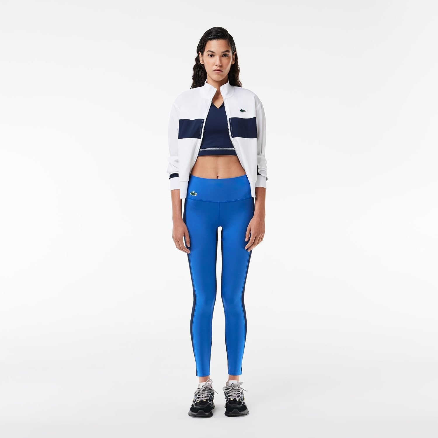 image:imageLacoste Womens Sport Ultra Dry Stretch LeggingsNavy BlueLadigue