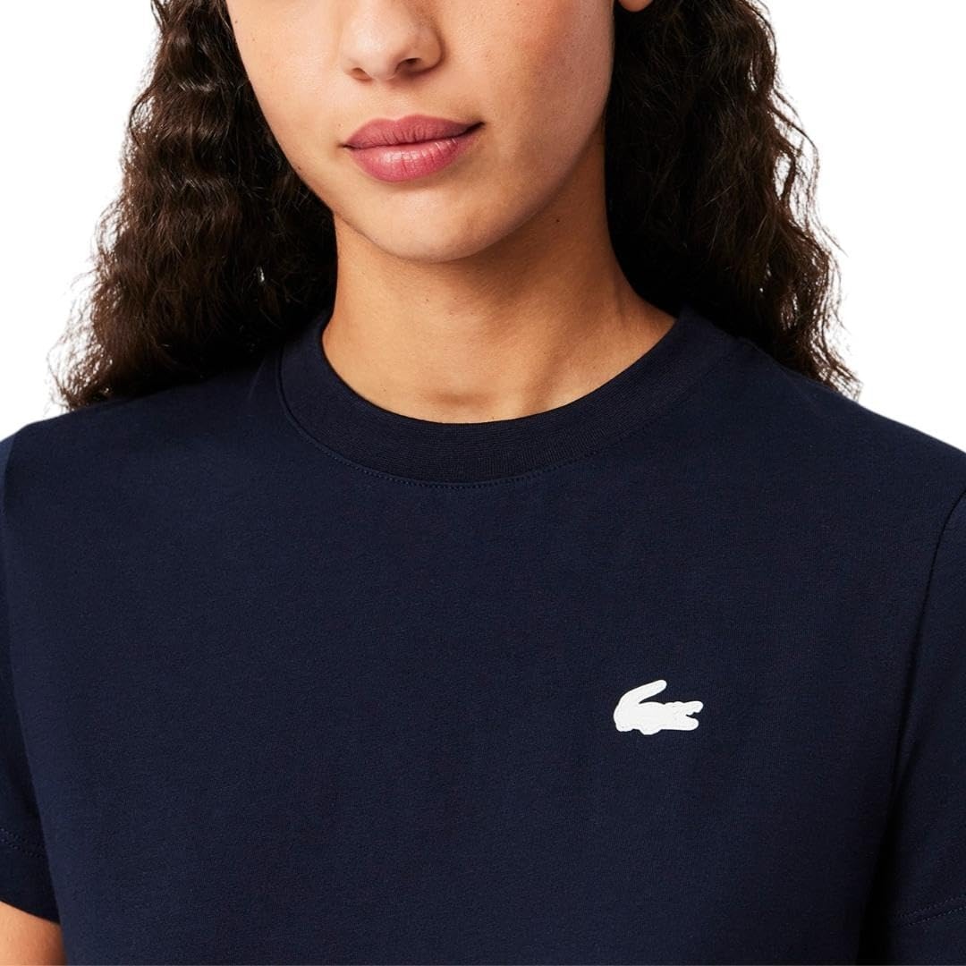 image:imageLacoste Womens Sport Ultra Dry Technical Cotton Sport TShirtNavy Blue