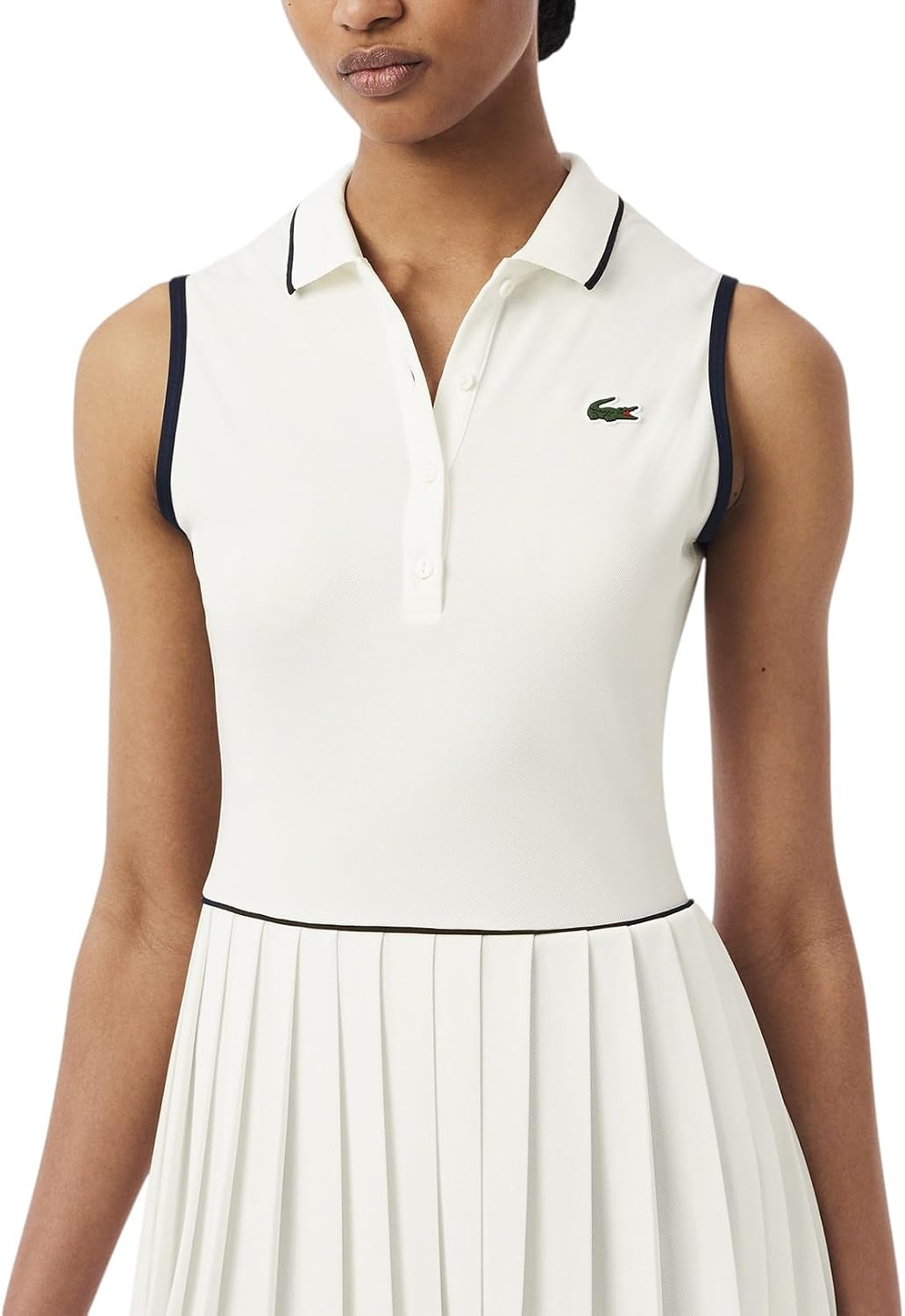 image:imageLacoste Womens Sport Ultra Dry Tennis Heritage DressFlourNavy BlueNavy Blue