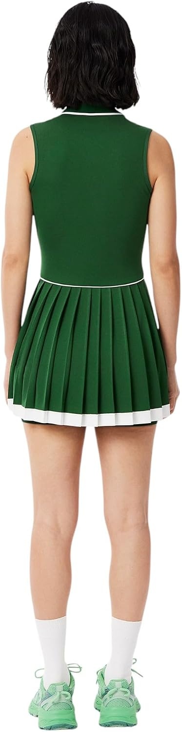 image:imageLacoste Womens Sport Ultra Dry Tennis Heritage DressGreenFlourGreen
