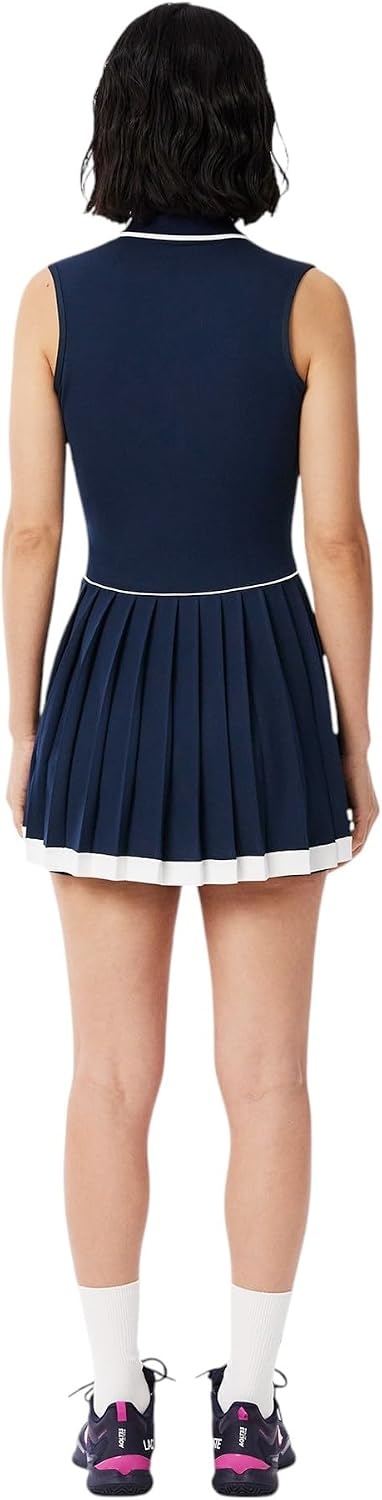 image:imageLacoste Womens Sport Ultra Dry Tennis Heritage DressNavy BlueFlourNavy Blue